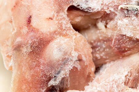 frozen chicken as a backgroundの写真素材
