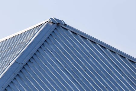 metal roof of the houseの写真素材
