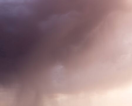 beautiful sky with clouds in the eveningの写真素材