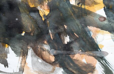 ink stains on white paperの写真素材