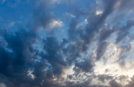 clouds at dawn as background