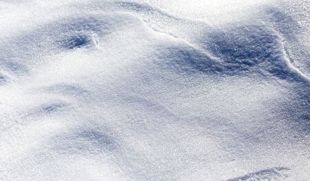 Snow in nature as a backgroundの写真素材
