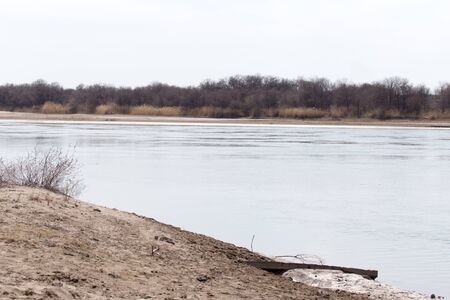 Syr Darya River, Kazakhstanの写真素材