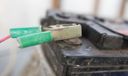 car battery chargerの写真素材