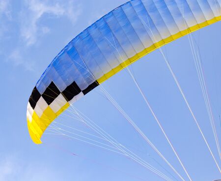 extreme sport parachute in the sky