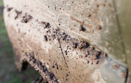 dirt on the cars SUVの写真素材