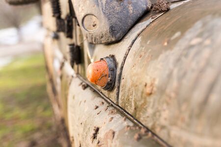 dirt on the cars SUVの写真素材