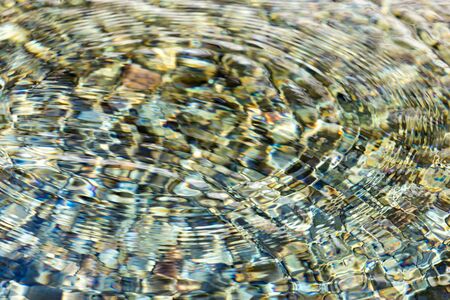 circles on the water surface as a backgroundの写真素材