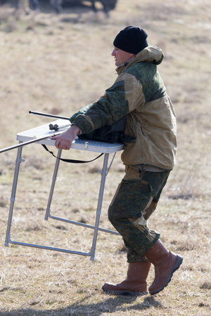 Shymkent, KAZAKHSTAN - February 26, 2017: People on Russian holiday Maslenitsaのeditorial素材