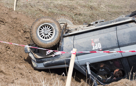 Shymkent, KAZAKHSTAN - February 26, 2017: Cars on Russian holiday Maslenitsaのeditorial素材