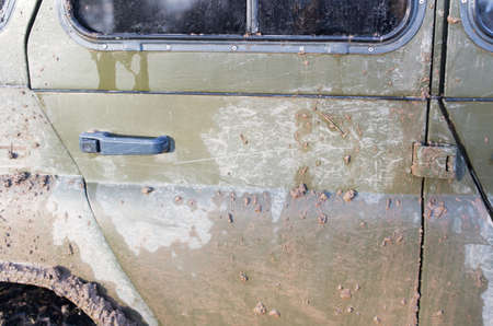 Dirt on the car as a backgroundの写真素材