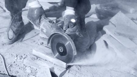 Working tool in a park in natureの写真素材