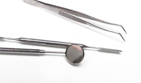 Instruments of a dentist in the clinic .の写真素材