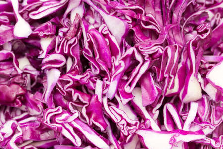 Fresh red cabbage as an abstract backgroundの写真素材