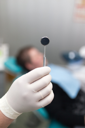 Instruments of a dentist in the clinic .の写真素材