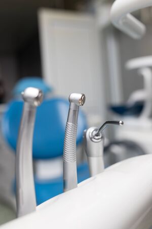 Instruments of a dentist in the clinic .の写真素材
