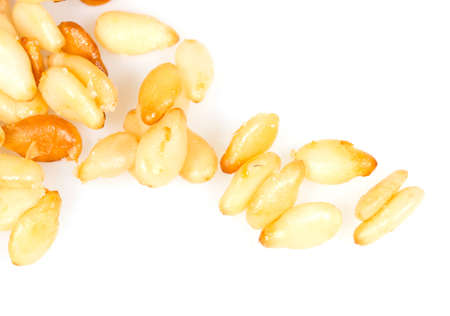 Sesame seeds on white background. Macro photoの写真素材