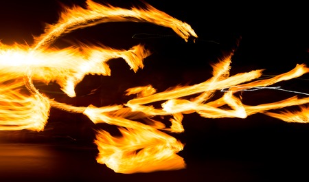 Abstract background of flame on fire show .