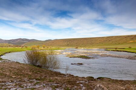 River in the mountains in the nature .の写真素材