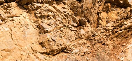 Stone cliffs in the mountains as a background .の写真素材