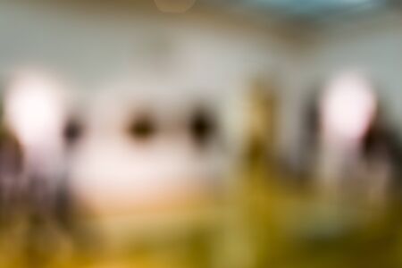 Bokeh in the museum of paintings as a background .の写真素材