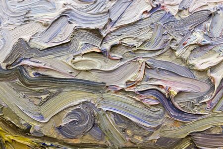 Abstract background of oil paint on canvas .の写真素材