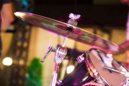 Details on the drums in the rock band .の写真素材