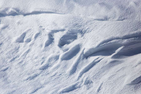 White snow in the mountains as a background .の写真素材