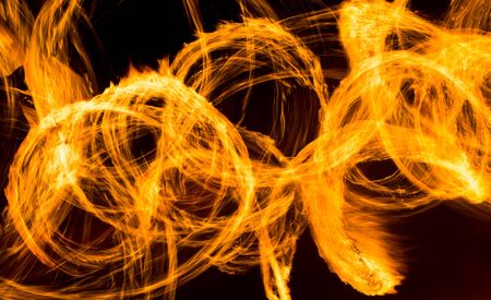 Abstract background of flame on fire show .