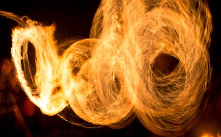 Abstract background of flame on fire show .