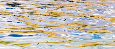The smooth water in the pool as a background .
