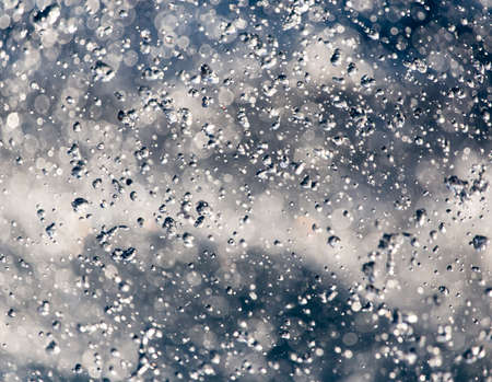 Abstract background of drops of water on the fly .の写真素材