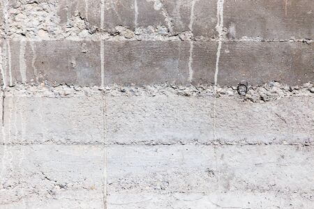 Fresh concrete on the wall as a background .の写真素材