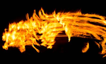 Abstract background of flame on fire show .の写真素材