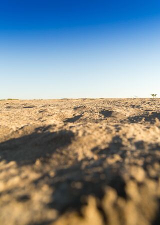Landscape with sand in the desert as a background .の写真素材