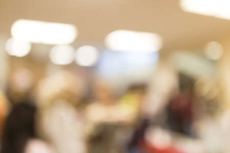 Bokeh in the shop as a backgroundの写真素材