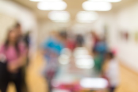 Bokeh in the shop as a backgroundの写真素材