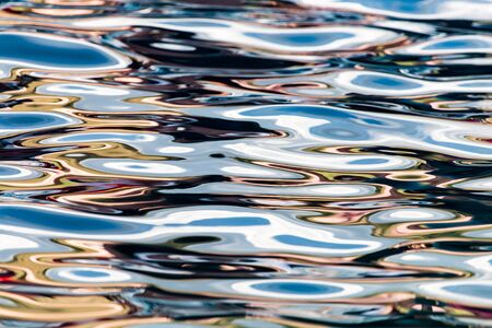 The smooth water in the pool as a backgroundの写真素材
