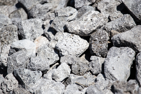 stone gravel on a construction site as a background