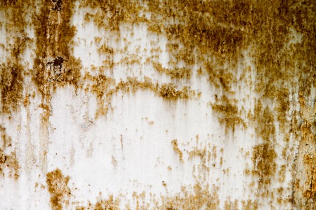 background of rusty metal painted with cracked paint .の写真素材