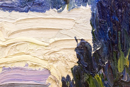 Abstract background of oil paint on canvas .の写真素材