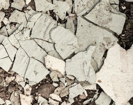 old plaster on the ground as an abstract background .の写真素材
