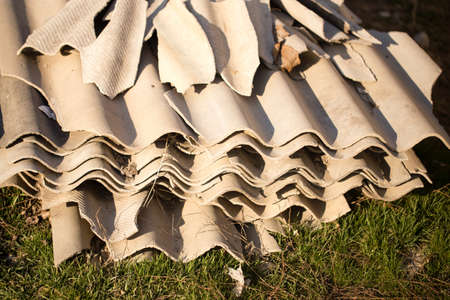 old slate on the ground as a background .の写真素材