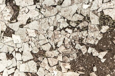 old plaster on the ground as an abstract background .の写真素材