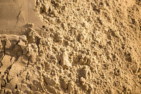 sand on construction site as an abstract background .の写真素材