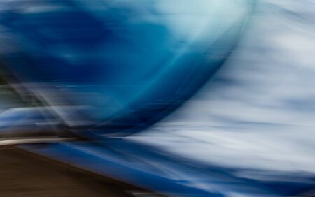 Auto in motion as an abstract background .の写真素材