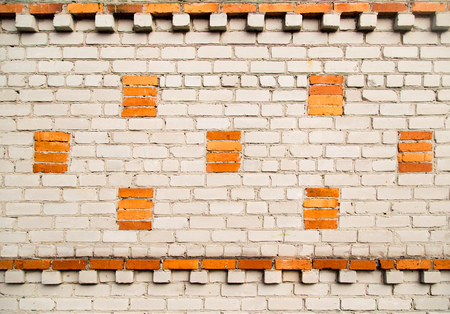 Brick wall in the house as a backgroundの写真素材