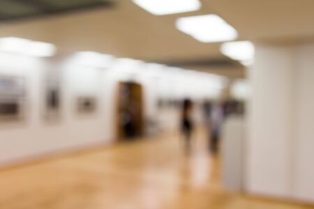 Bokeh in the museum of paintings as a background .の写真素材