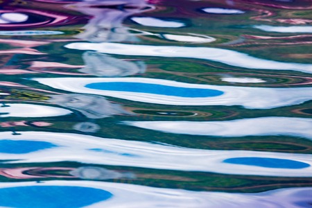 Abstract background of smooth water in the pool .の写真素材