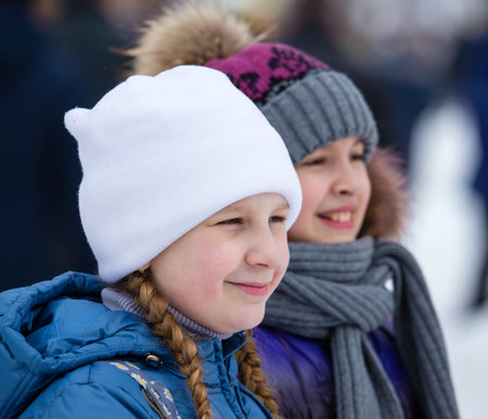 LIPETSK, RUSSIA - February 18, 2018: People on Maslenitsa. Russian pagan holidayのeditorial素材